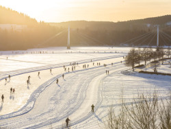 Jyväsjärven retkiluistelurata talvella. Kuva Tero Takalo-Eskola